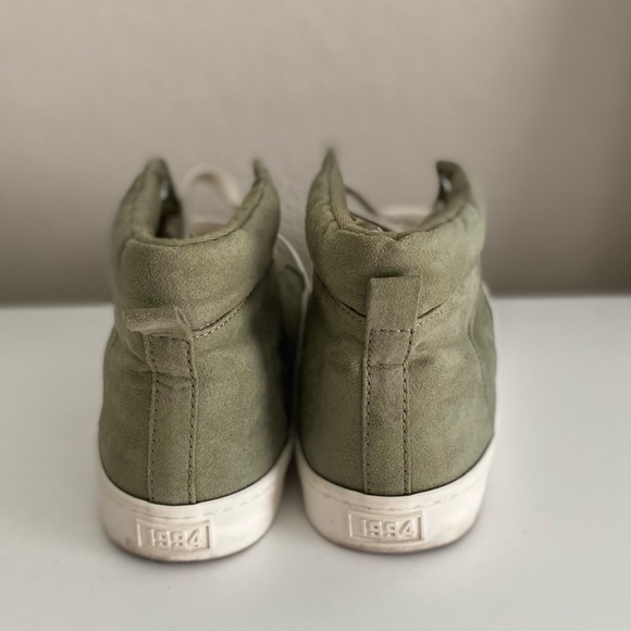 Olive High Top Sneakers - Picture 5 of 6